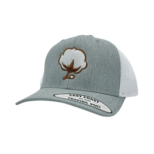 Cotton Heather Grey/White Trucker Hat