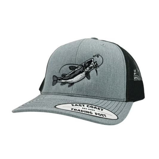 Catfish Heather Grey/Black Trucker Hat