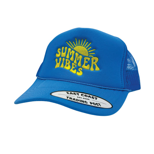 Summer Vibes Blue Foam Trucker Hat