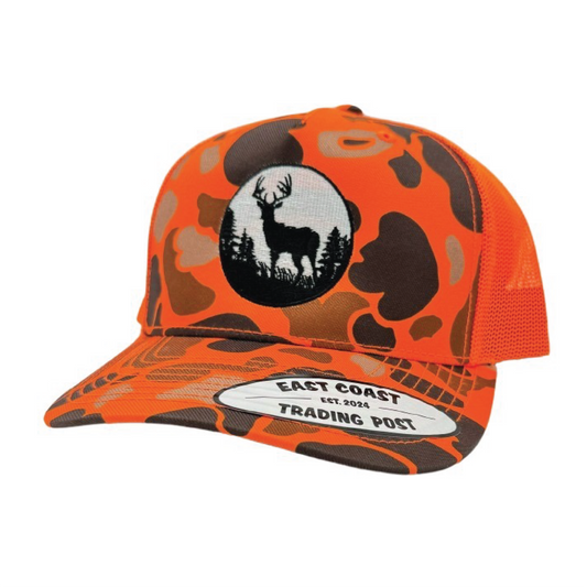 Deer Blaze Orange Trucker Hat